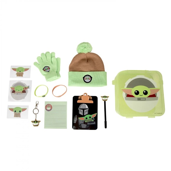 Star Wars The Mandalorian Grogu Kid's Winter Bundle Collection Green - Picture 3 of 7